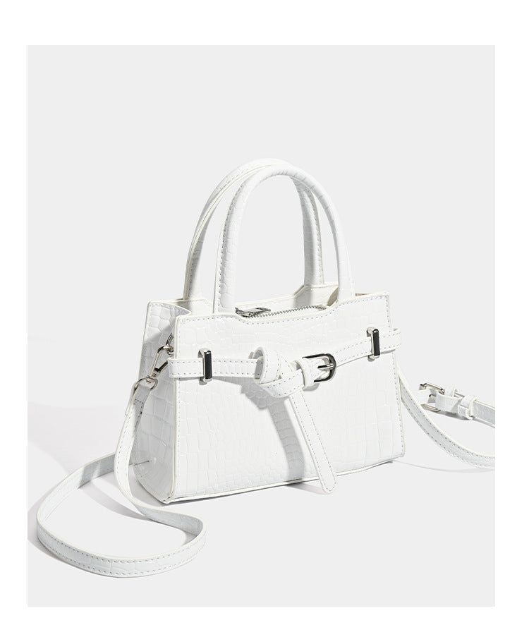 Mini Buckle Square Lock Tote Shoulder Bag