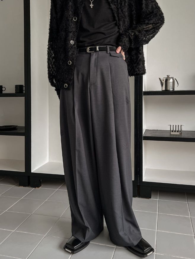Pauline Scratch Wide Slacks