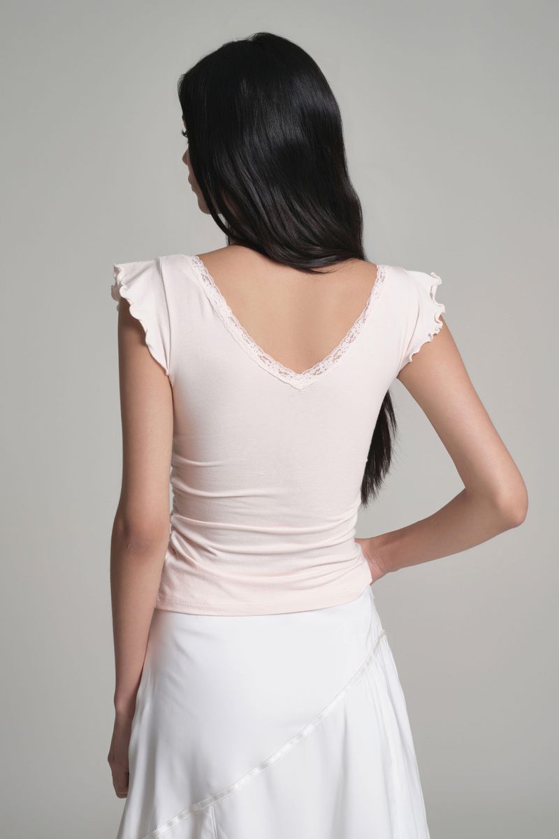 Ballerina Lace Layered Top, Pink