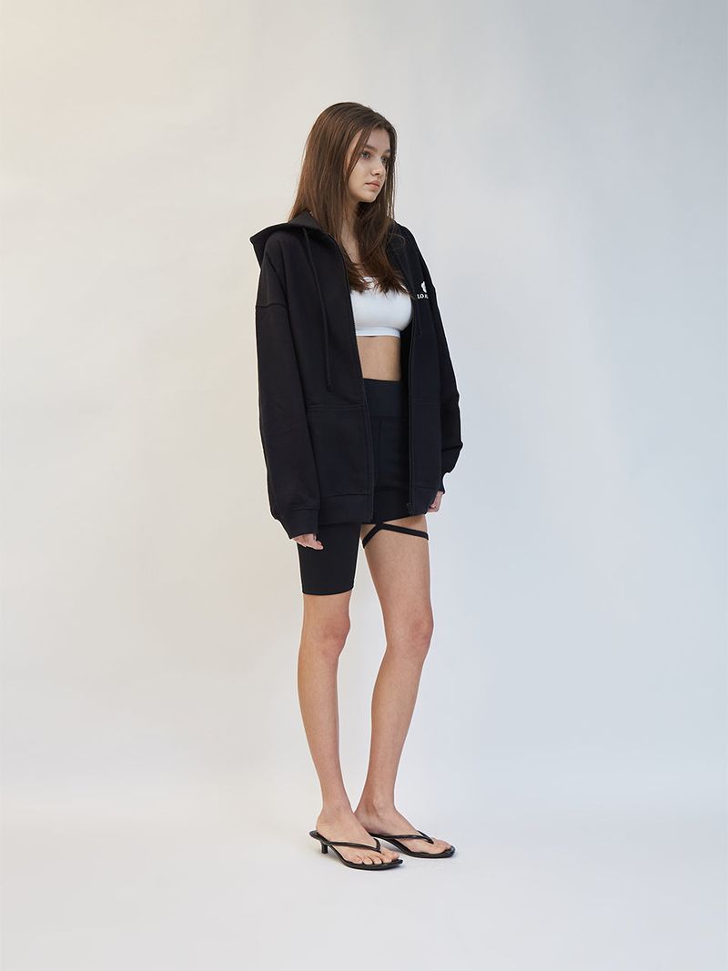 OVERFITTED POSTSTAMP HOOD ZIP UP