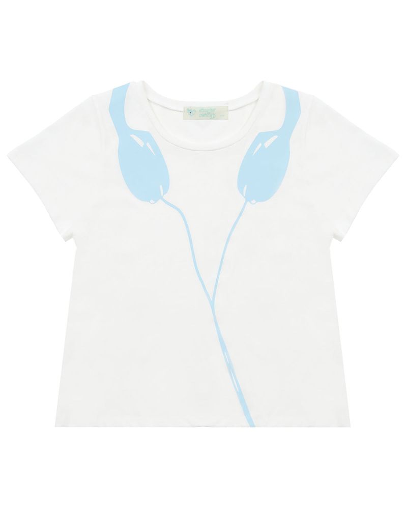 OSHIGH（オスハイ）の「ヘッドセット ティー White（トップス）」