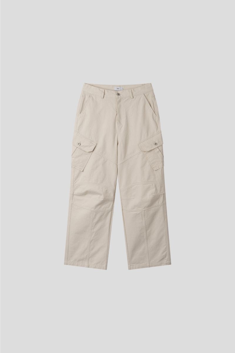 Washed Cargo Biker Pants