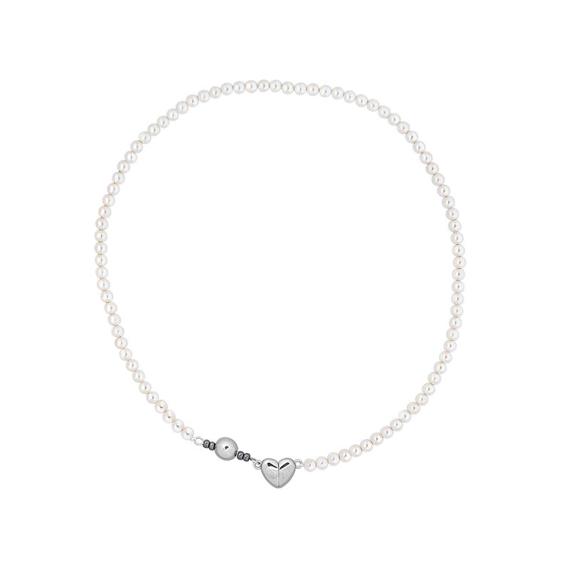 SENTIMENTS（サンティマン）の「NO.435 [SILVER] HEART PEARL NECKLACE（Accessories）」
