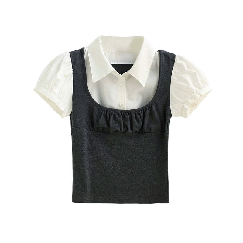 Cozy&Kitsch（コージーアンドキッチ）の「Riel Layered Bustier Shirt Top（Tops）」