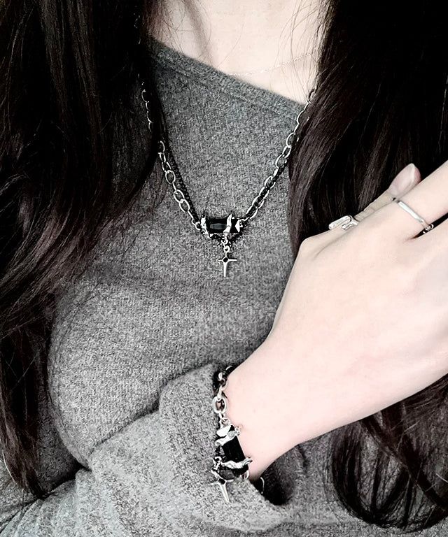 Black Mood Square Bracelet