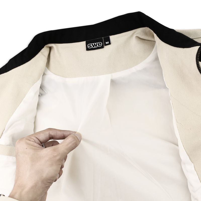 SWE SCRIPT JACKET - BEIGE