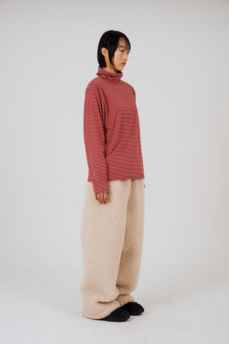 COLOR POP TURTLENECK T-SHIRTS - RED