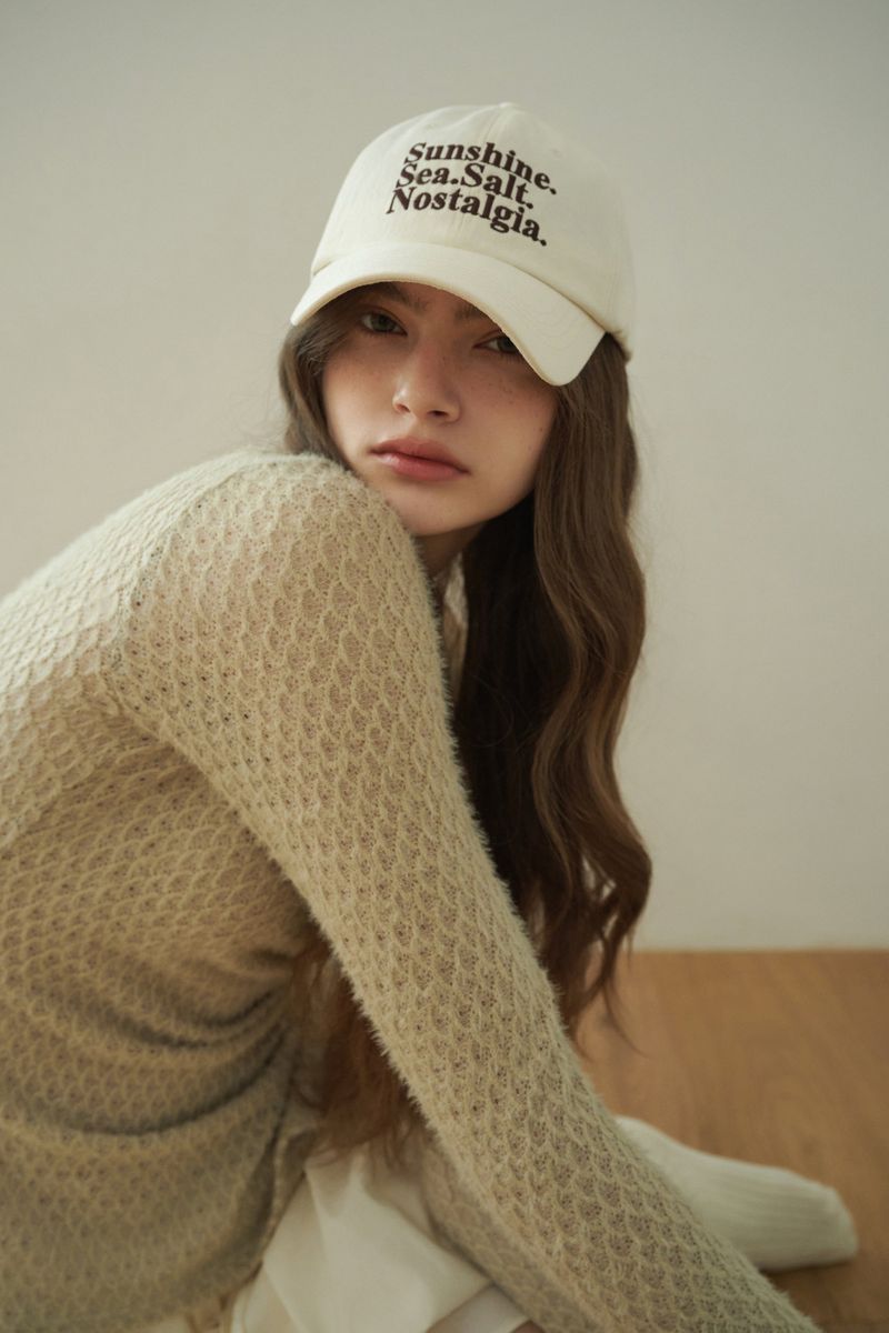 NOSTALGIA baseball cap_ivory