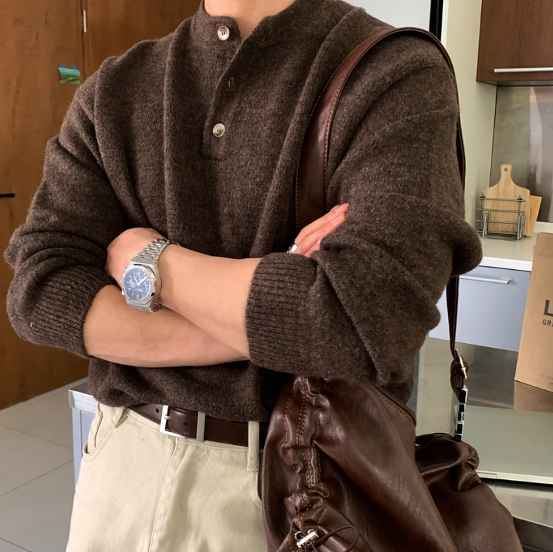 Belif Basic Henry Neck Overfit Knit