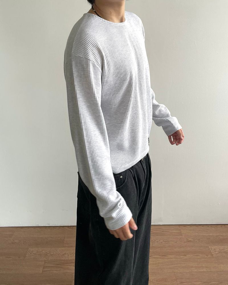Soph Crop Waffle Long Sleeve