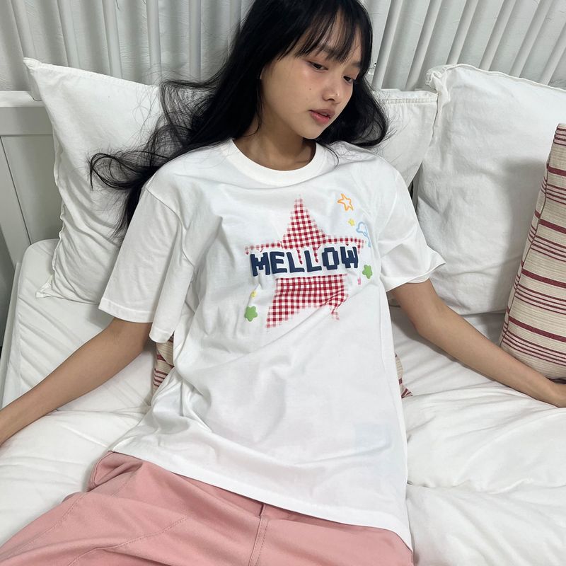 WaiKei(ワイケイ)の「MELLOW Star Check Half T-shirt(Tops)」