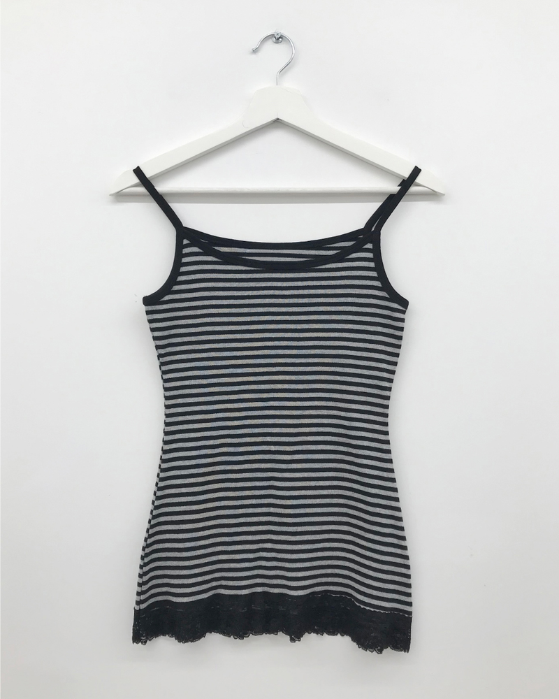 Som Striped Lace Sleeveless (4color)