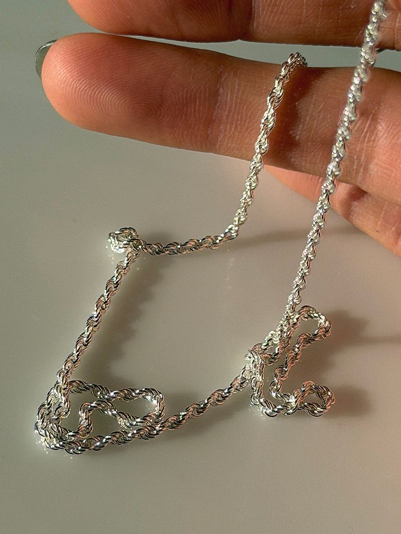 [925silver] Italy chian necklace