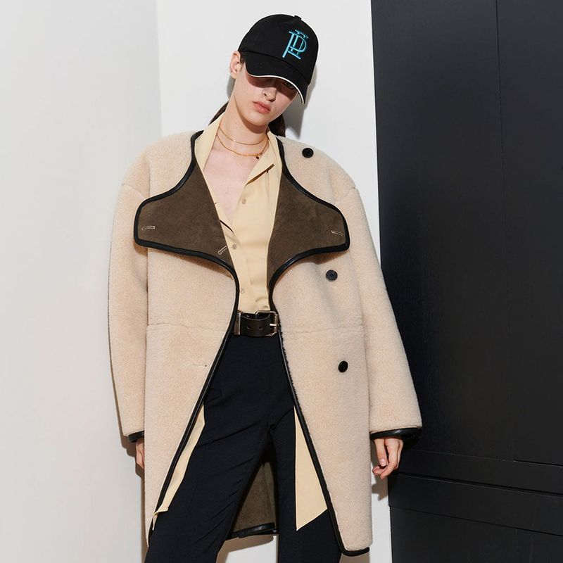  JOSHUA SHERPA COAT, IVORY