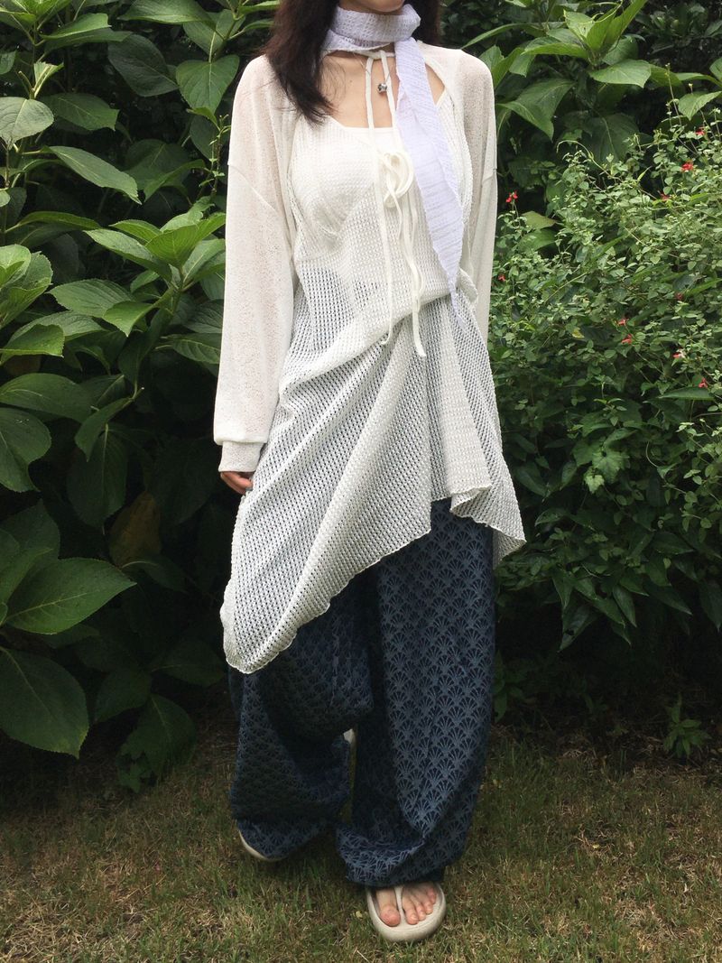 Airy Ribbon Tie Bolero (4c)