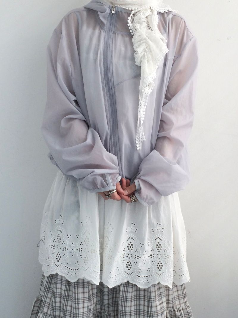 Light touch cropped hooded jacket
