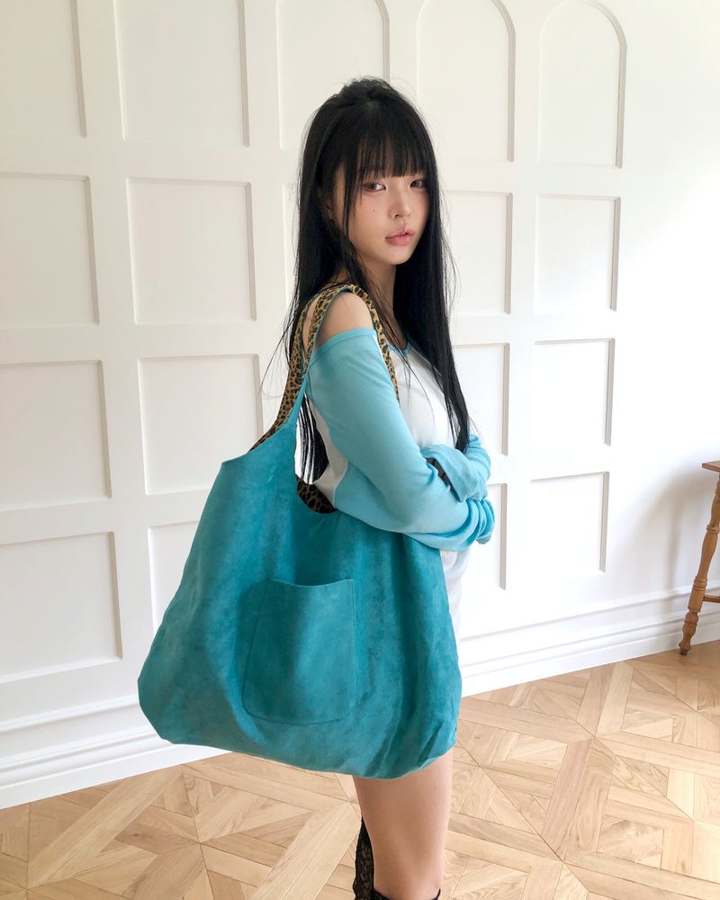 Ronan Leopard Color-Block Shoulder Bag