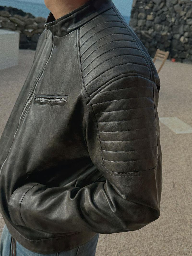 ASCLO Dodge Liner Leather Jacket (3color)