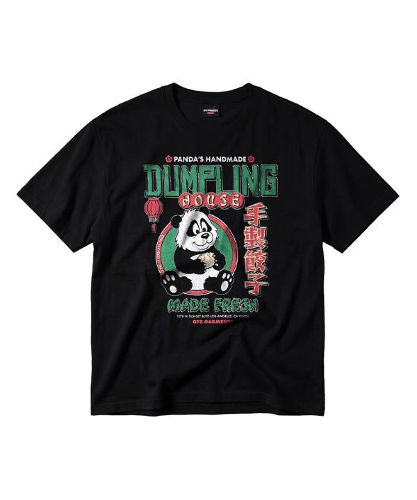QT8 GARMENTS（キューティーエイトガーメント）の「LB Dumpling House Washed Tee (Black)（Tops）」