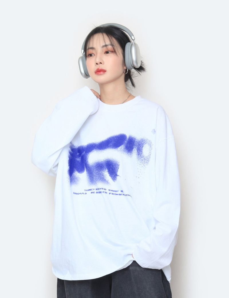 nutellike(ヌテールライク)の「Saoko Printed Long Sleeve T-Shirt(Tops)」