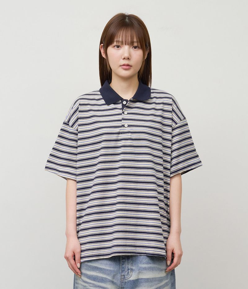 HIFIFNK(ハイファイファンク)の「クラウド クロップド ストライプ トップ(トップス)」