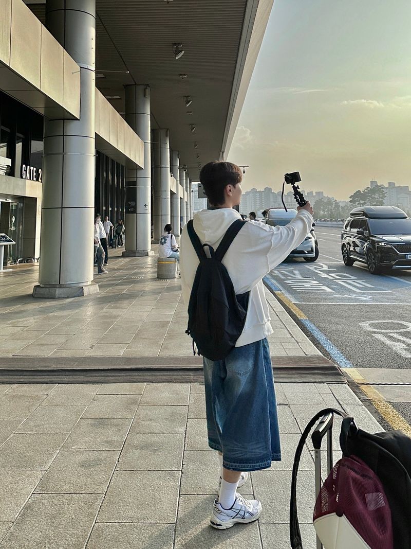 City nylon backpack