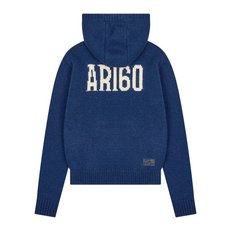  1/2 REGION MOTORS CLUB KNIT HOODIE (BLUE)
