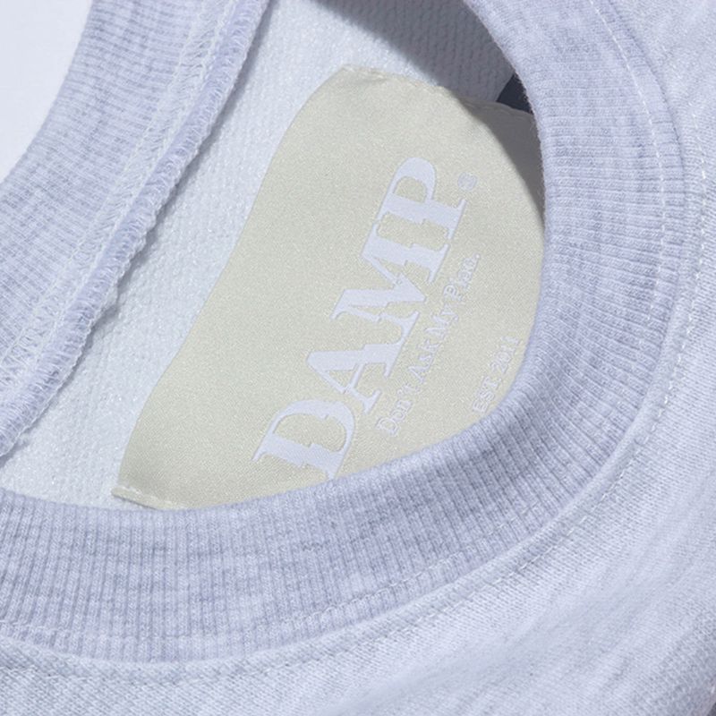 DAMP 'HONEYMOON' SWEAT SHIRT_MELANGE GRAY