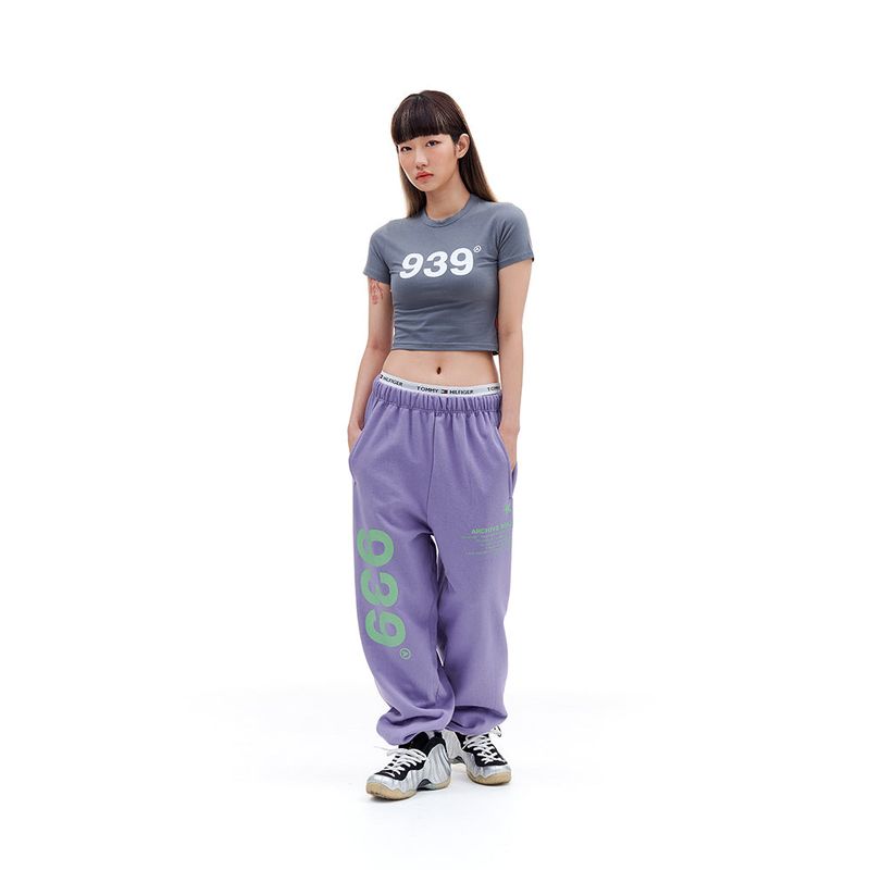 939 LOGO CROP TOP (GRAY)