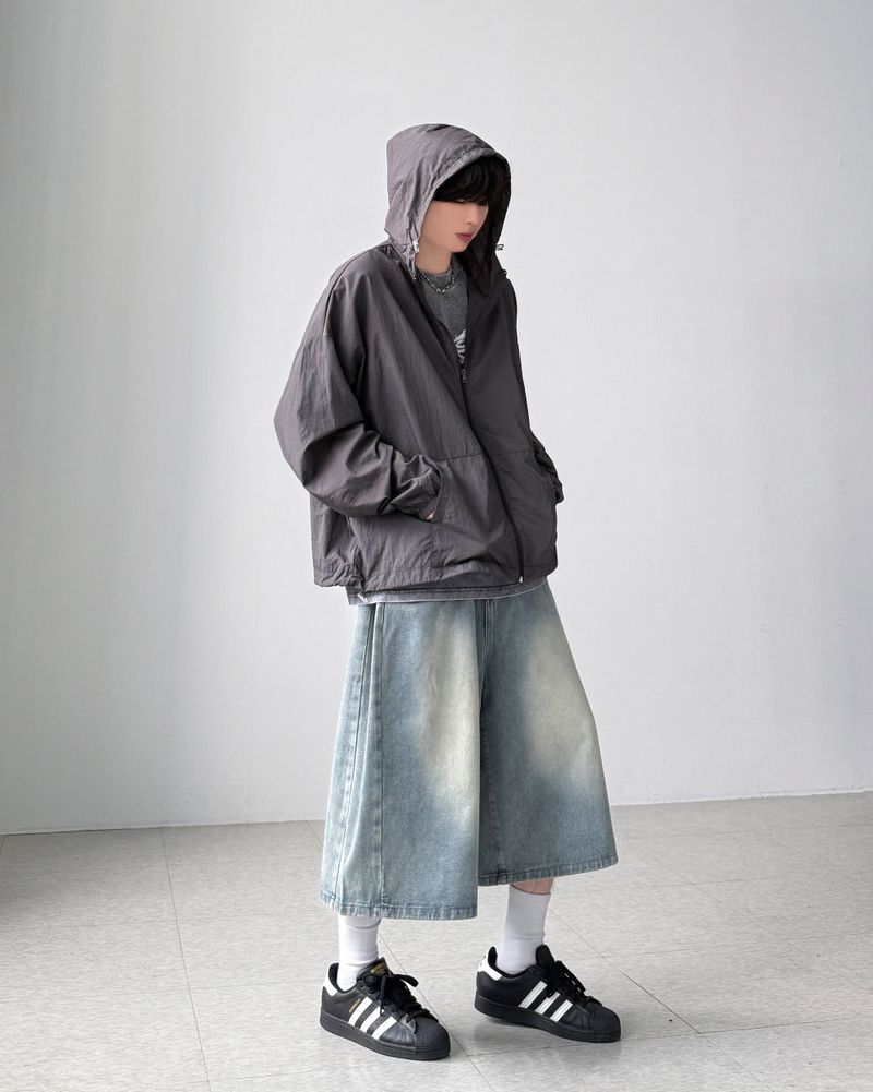 [1+1] Rain Hood Windbreaker