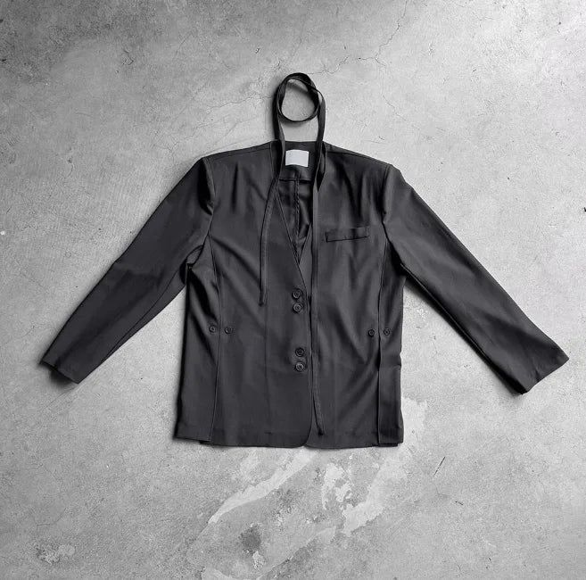 Bio Collarless Maxi Jacket