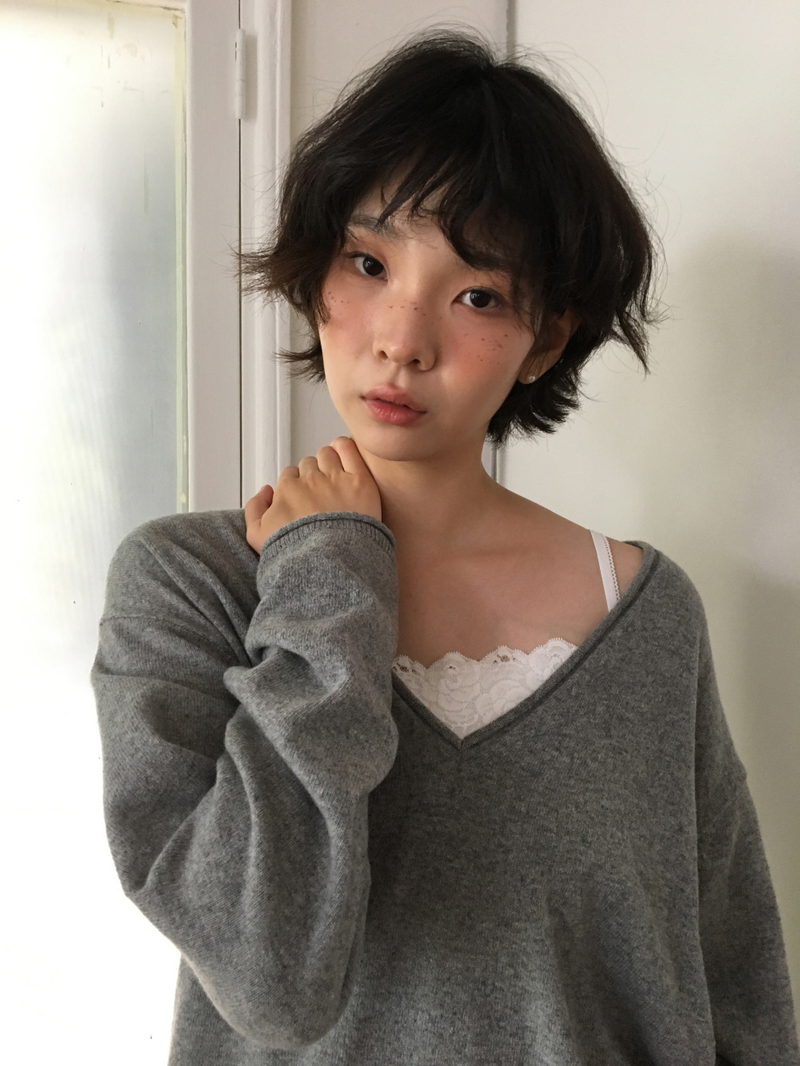 Luro V-neck knit (8color)