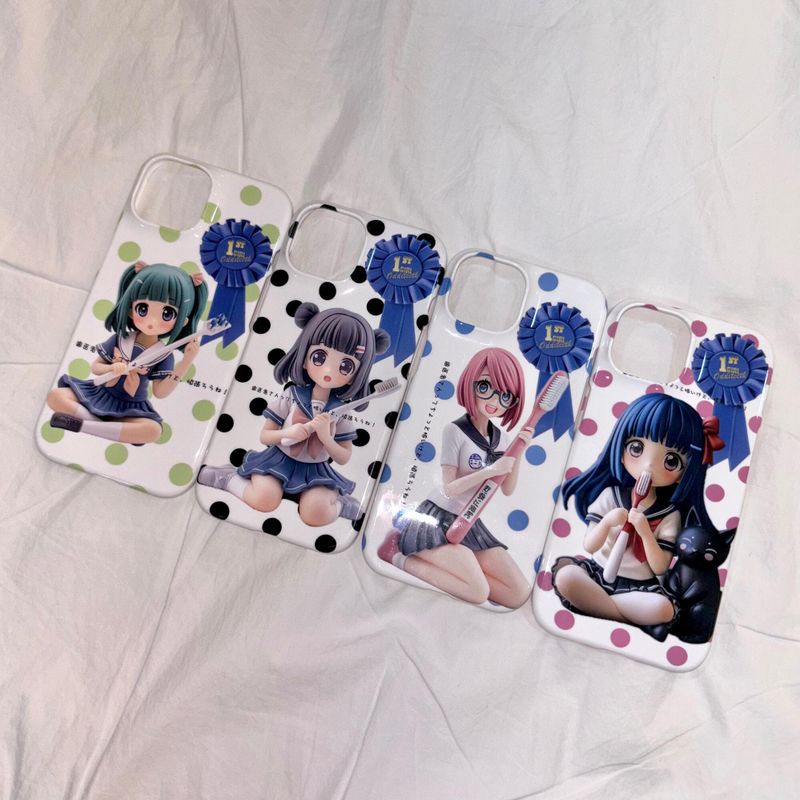 Brush Girl phone case (Kitty)