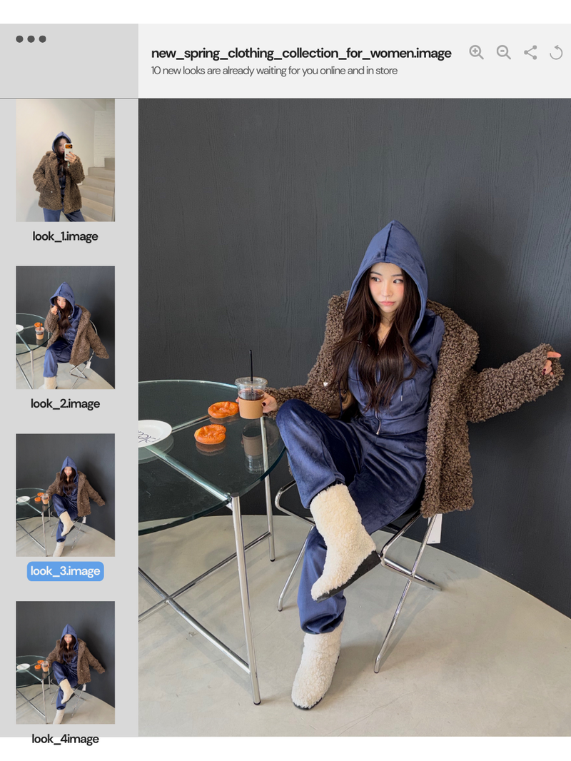 Velvet Winter Hooded Training Set
