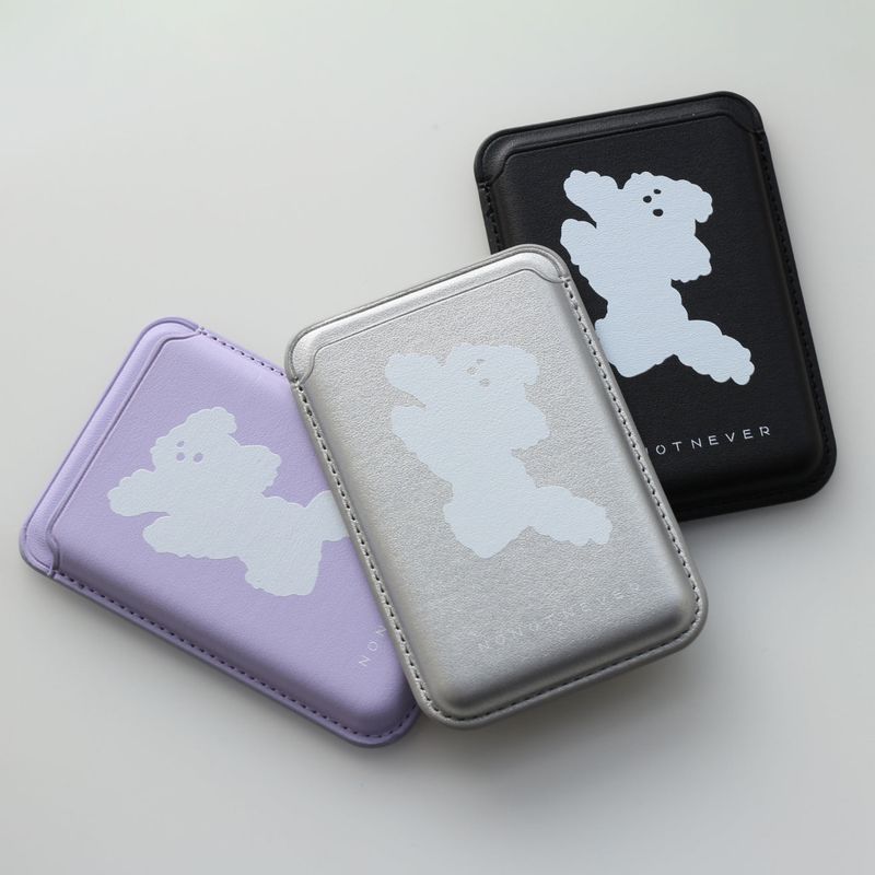 MagSafe Card Wallet White Dog