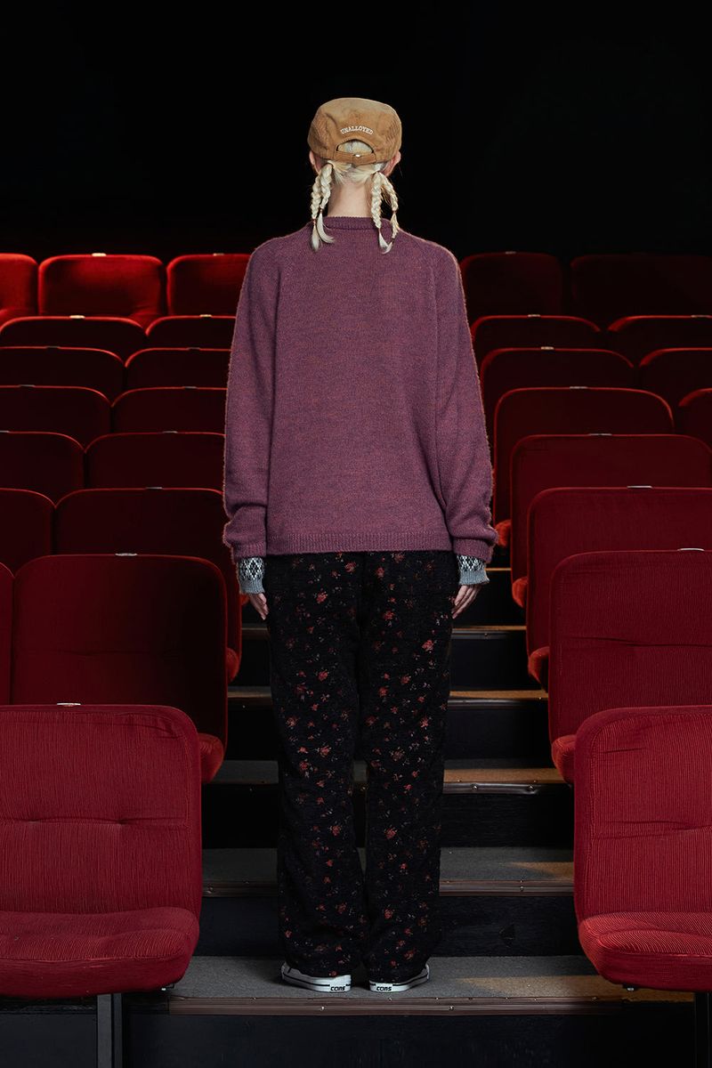 TUCK ALPACA KNIT / PURPLE PINK
