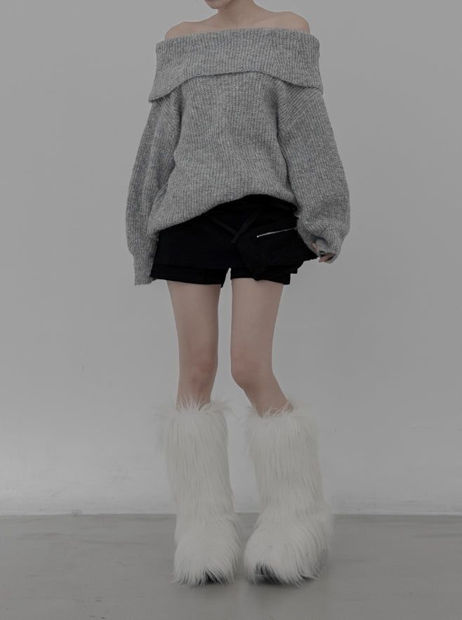 Dumble Fur Pouch Strap Belt