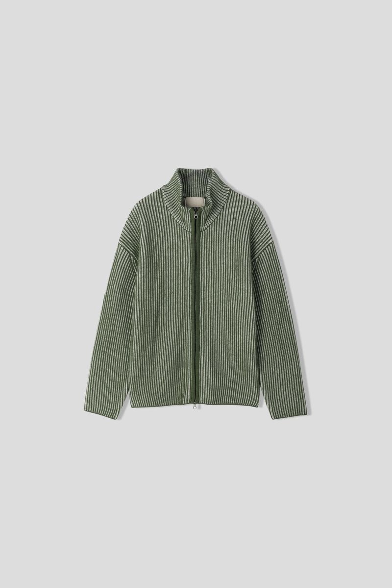 Meen Knitted Zip Up