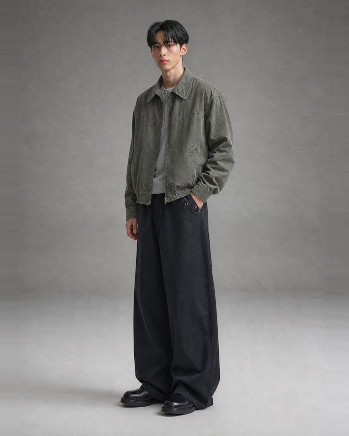 (UNISEX) Softening Work Dyeing Jacket