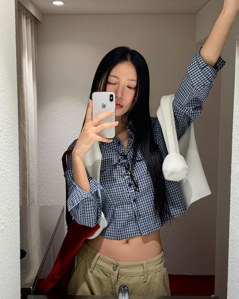 BEIDELLI（ベイデリー）の「[ORIGINAL] Like Check Crop Pocket Shirt（Tops）」