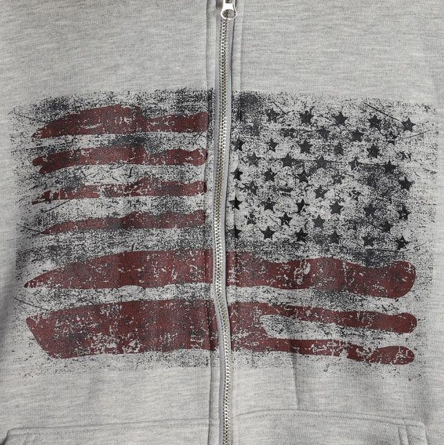 Rain Flag Fur Brushed Hood Zip-Up