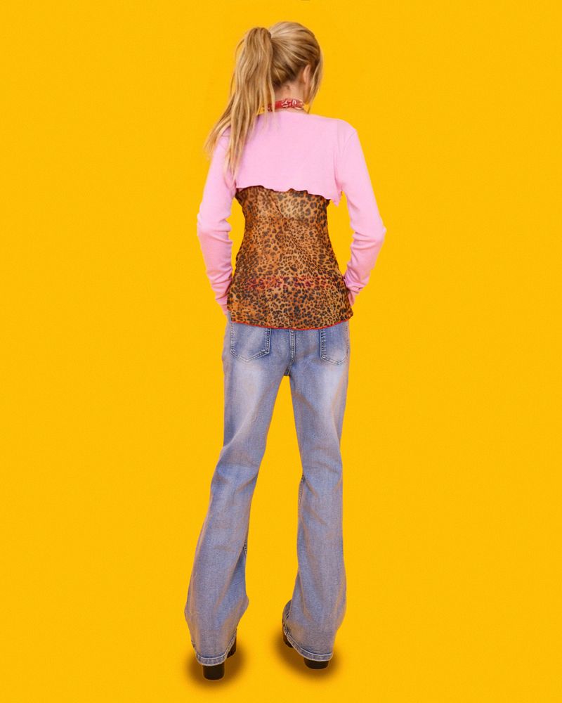 hot washing low denim pants