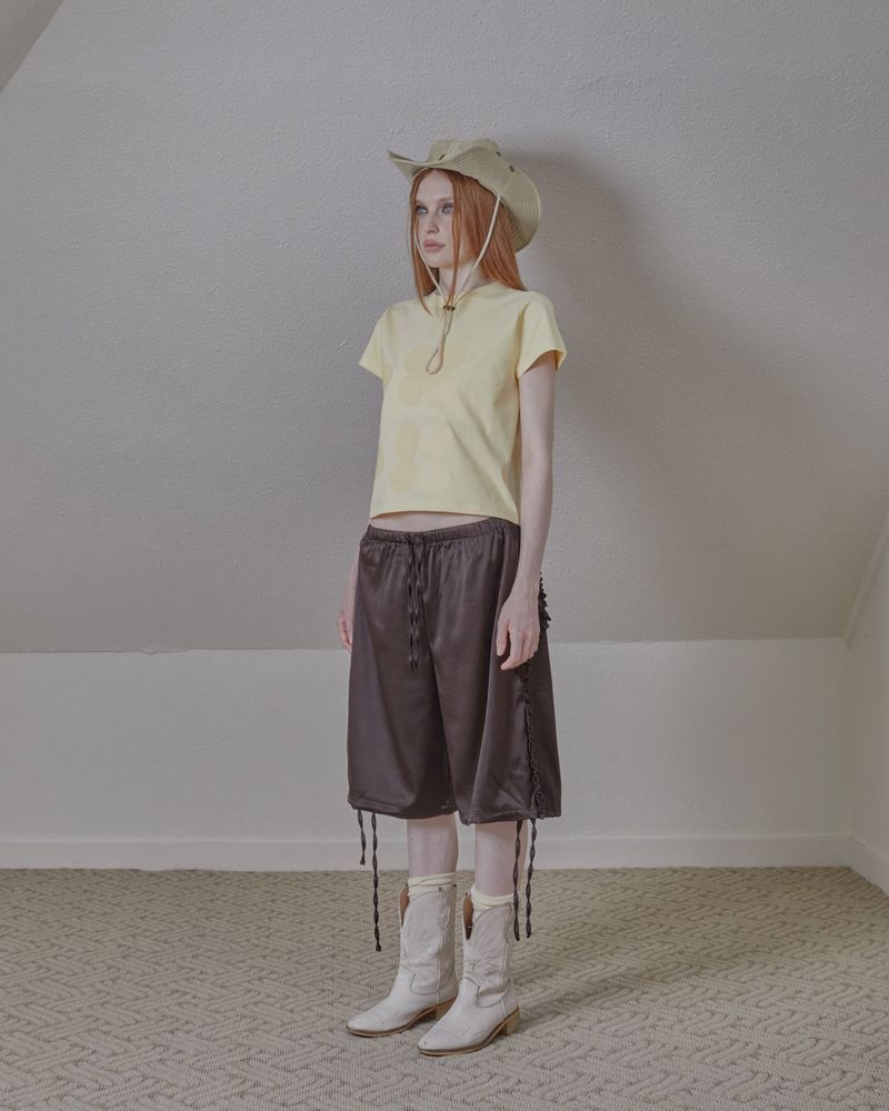 printing logo basic top / lemon