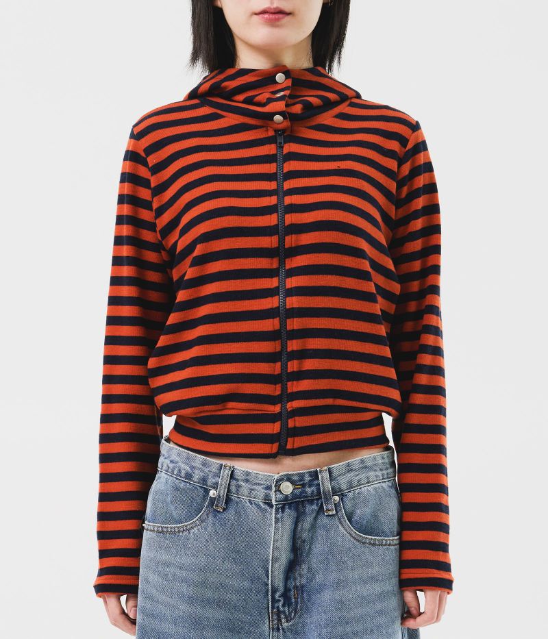 HIFIFNK(ハイファイファンク)の「(W) Moor Striped Hooded Jacket (3color)(Tops)」