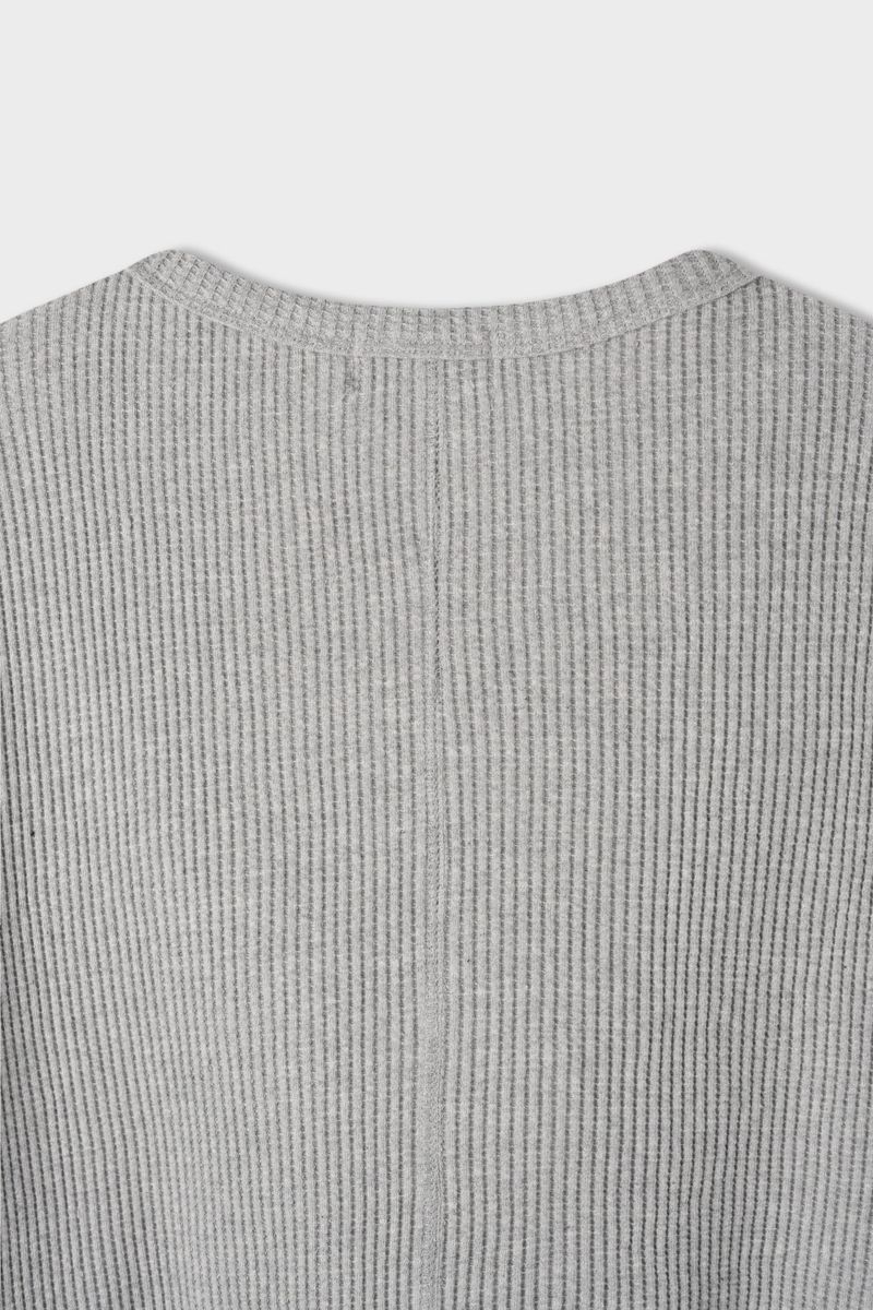 Macca waffle henley neck