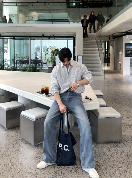 Nechis Washed Wide Denim Pants