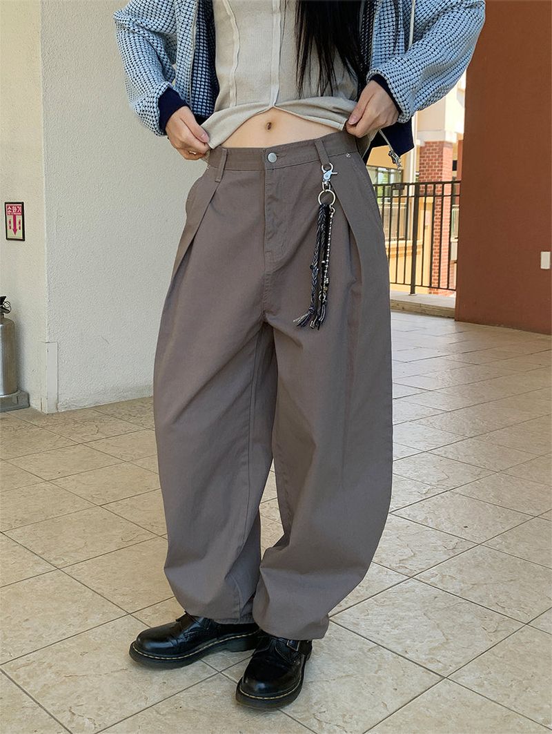 CURVED TUCK BALLOON PANTS (2C)