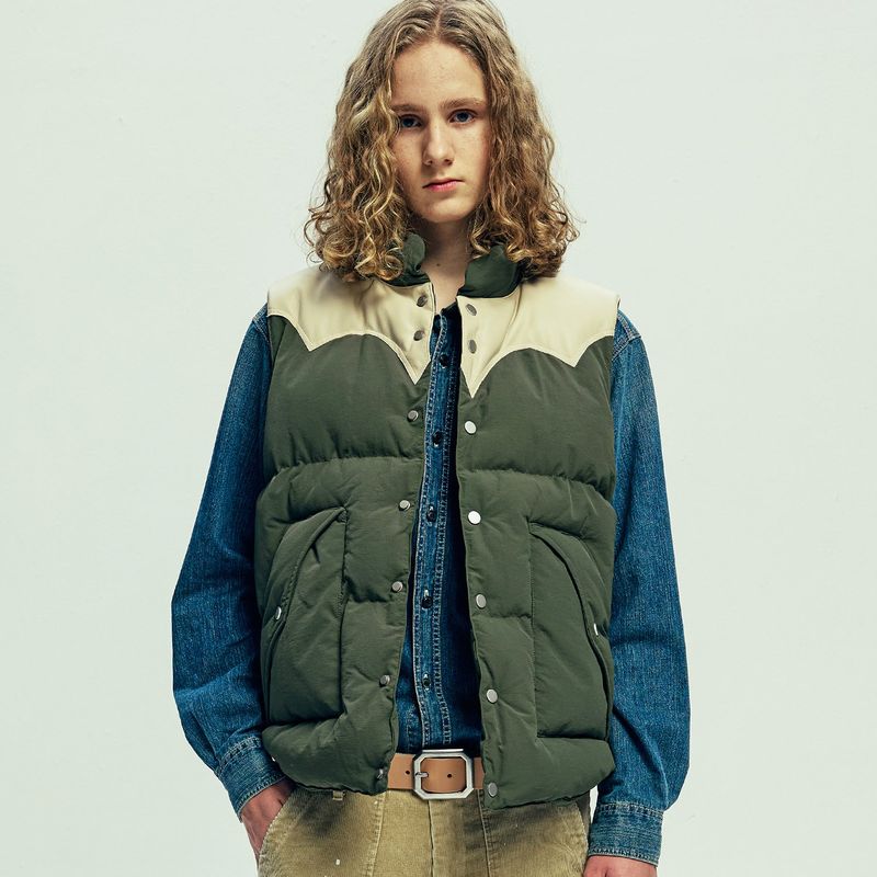 KND（ケイエンド）の「70s wyo padded ski vest olive khaki（Jackets/Outerwear）」