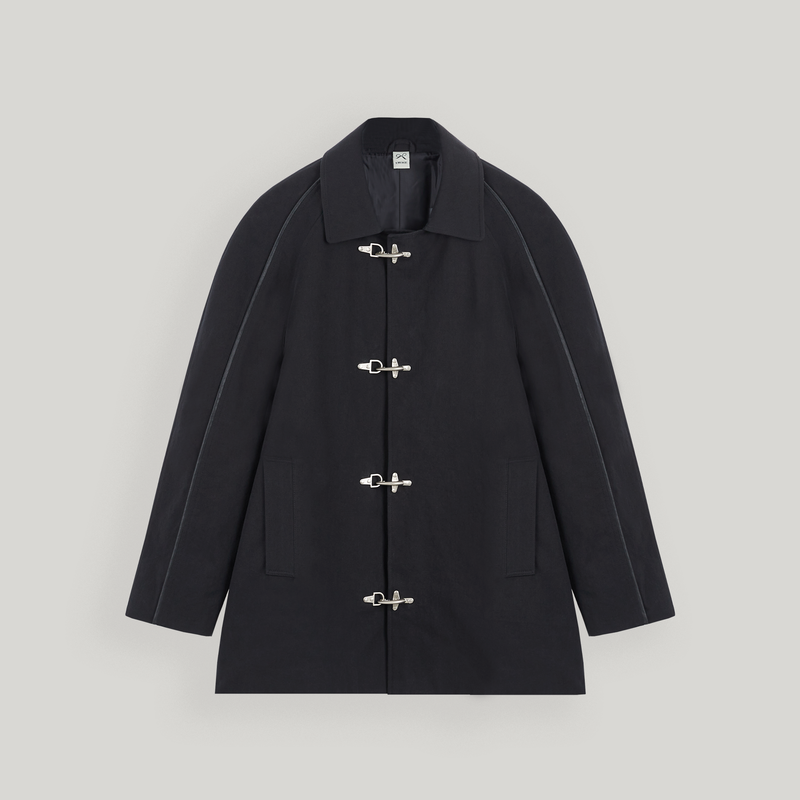 Black Trench Half Coat