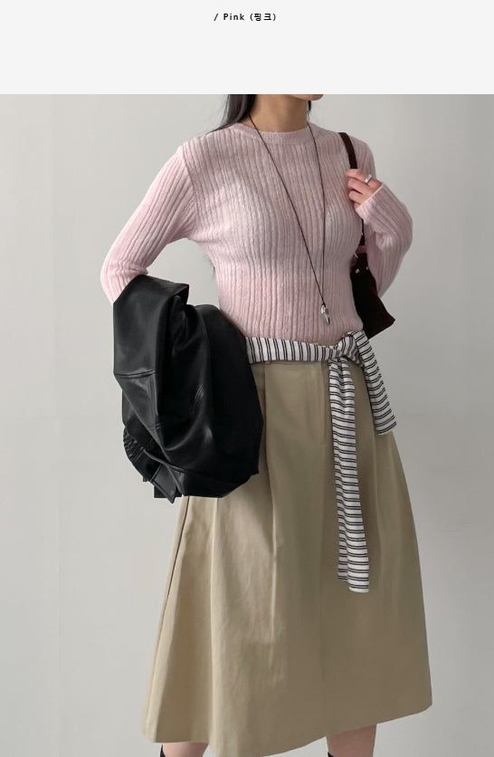Mamonde Rib Knit T-shirt